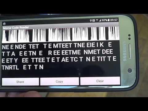Morse code Reader android app for Decoding CW signals