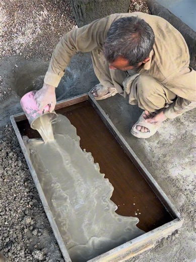 #creatorsearchinsights How Cement Slabs Are Made #cementprojects #diyproject #diycraft #factoryarea