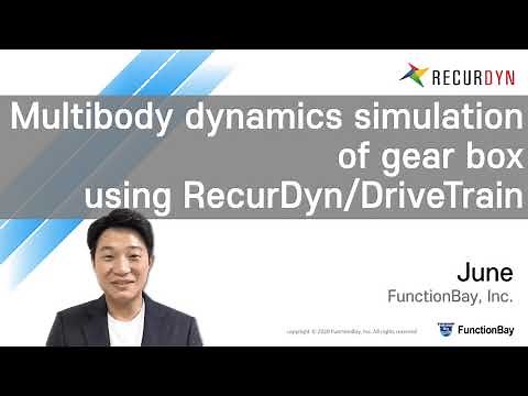 Multibody dynamics simulation of gear box using RecurDyn/DriveTrain (English)