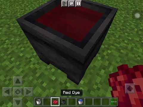 Minecraft: how to dye water in cauldrons
