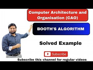 The concept of Booth's multiplication Algorithm in Computer Architecture | CAO |CADS | easy way