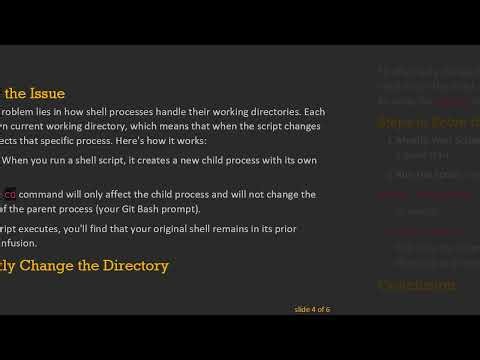 Solve the Problem of Changing Directories in a “switch-case” Shell Script on Windows