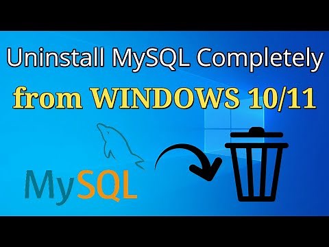 How to Uninstall MySQL Completely From Windows 10/11 [2023] | Completely Remove MySQL from Computer