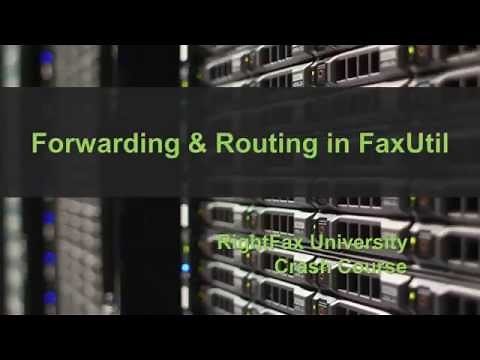 Forward And Route Faxes in RightFax