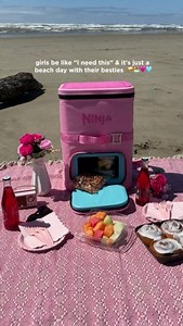 Ninja Kitchen on Instagram: "🦋🌸 New colors! 🌸🦋 Your favorite backpack cooler ✨aesthetic✨ edition, with the same cool & dry snacks & frosty beverages, for your entire beach day. Shop now. #NinjaFrostVaultGo #BackpackCooler"