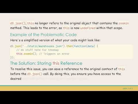 How to Call a Function Inside d3.json() for Your Treemap Visualization