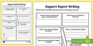 Children's Activity to Support Report Writing