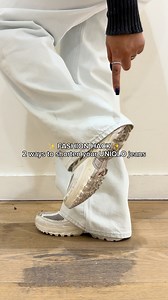 20K views · 46 reactions | Whether you want a temporary fix or a permanent change, here are 2 easy ways to adjust the length of your UNIQLO jeans. - Que vous souhaitiez une solution temporaire ou un changement permanent, voici deux façons simples d'ajuster la longueur de vos jeans UNIQLO. #UNIQLOCanada #LifeWear #jeans | Uniqlo Canada | Facebook