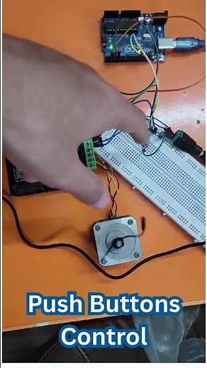 Control NEMA 23 Stepper Motor with DM542 Driver, Arduino and Push Buttons