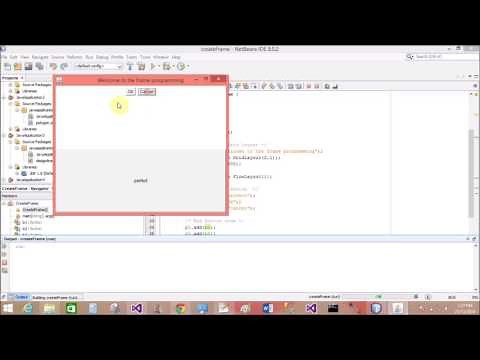 Example of FlowLayout in AWT Java with Netbean IDE