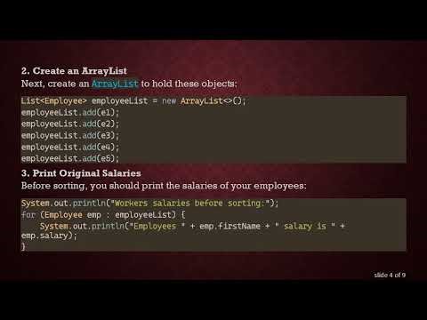 How to Fix the Comparator Not Sorting Employee Salaries in Java