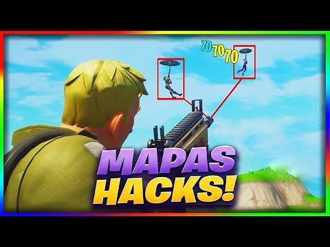 4 MAPAS con HACKS en FORTNITE [ISLAS con Hacks]
