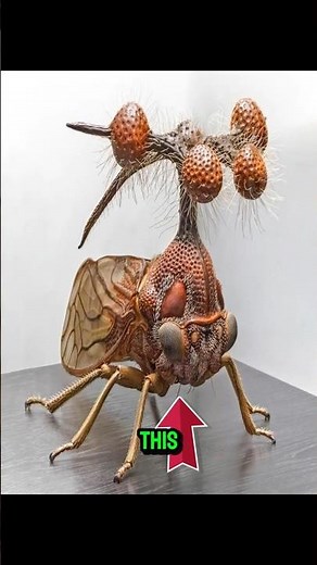 This Alien-Looking Bug Is Actually Real 😳 | Brazilian Treehopper #strangeanimals #insectfacts