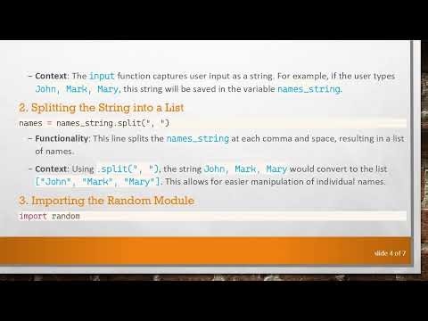Understanding Python's Random Selection Code for Determining Who Pays the Bill