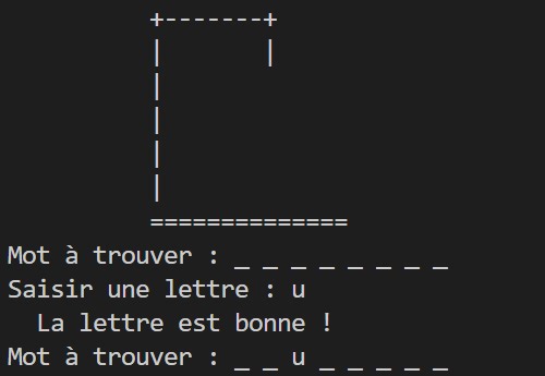 Pendu en python by ninons