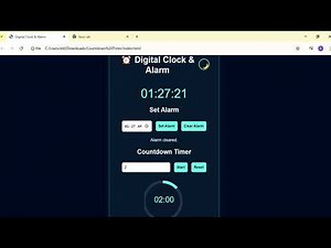 Advanced Digital Clock Using HTML, CSS & JavaScript | Real-Time Clock Project for Beginners