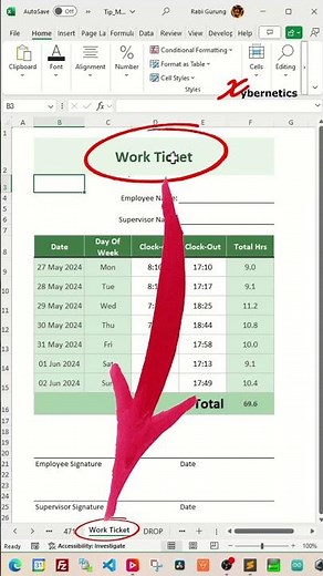 Automatically Rename WorkSheet Based on Cell Value - Excel Tips and Tricks