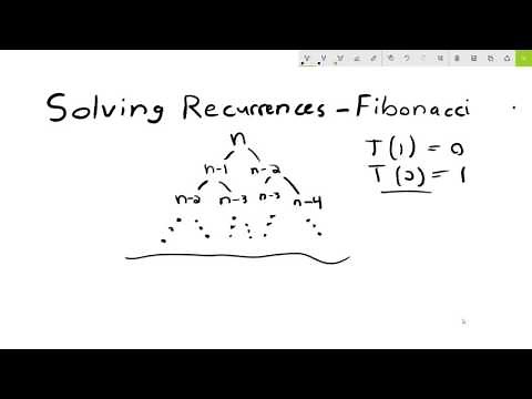 Solving Recurrences Example - Fibonacci (Recursion-Tree Method)