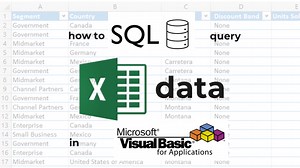 How to SQL query Excel data in VBA? - Simple Excel VBA