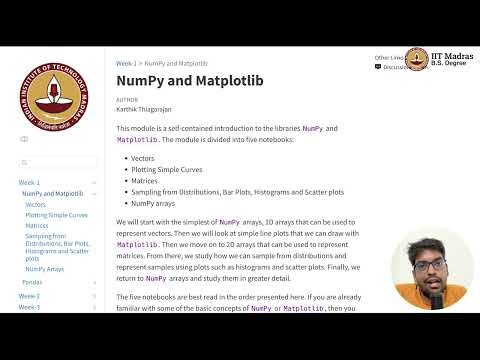 W1L1 - NumPy and Matplotlib: Notebooks