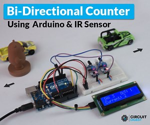 DIY Bi-Directional Counter Using Arduino & IR Sensors