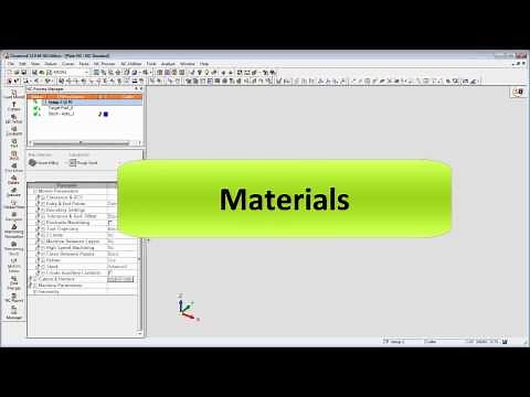 Cimatron E12 NC Set Up and Materials