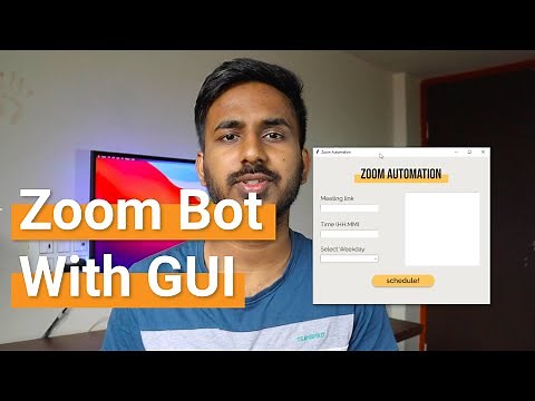 Making A Zoom Bot That Logs You Into Your Meetings / Classes (Python) with GUI | Techie Programmer