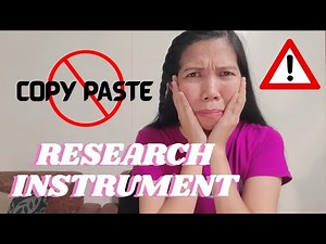 RESEARCH INSTRUMENT | DATA COLLECTION TECHNIQUES