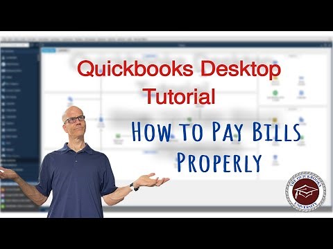 Quickbooks Desktop Tutorial - How to Pay Bills Properly