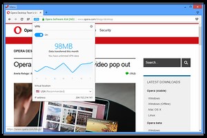 opera how to enable vpn