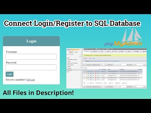 How to Connect Login Page with SQL Database in php | phpmyadmin