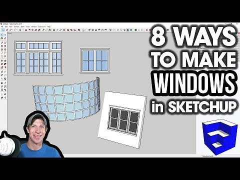 8 Ways to CREATE WINDOWS in SketchUp