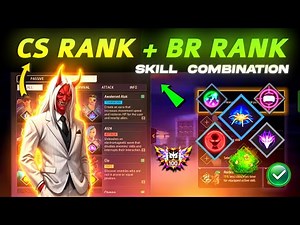 CS rank & BR rank Best Skill Combination | Best Character combination in Free Fire