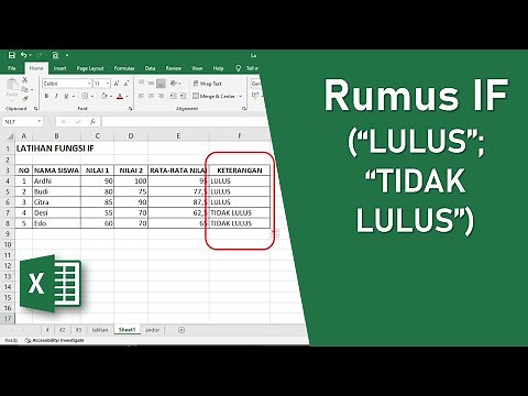 Excel IF Function - Pass or Fail | Excel IF Formula