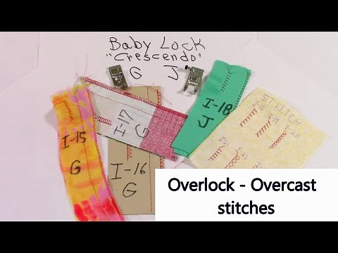 How To Do Overlock and Overcast Stitch On Sewing Machine