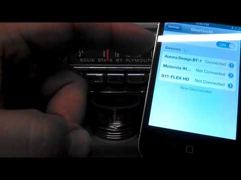 Pairing a Bluetooth phone to the BT-1 module
