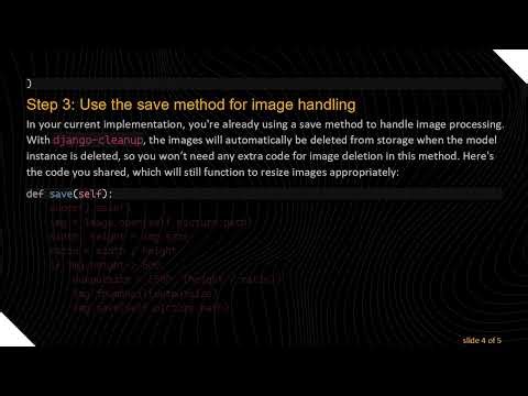 How to Delete an Image from the Database in Django