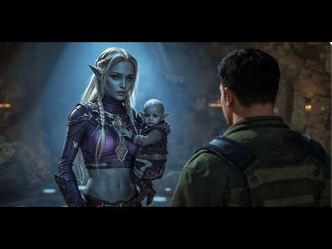 The alien woman's baby cried endlessly until the moment she saw the human and instantly fell silent.