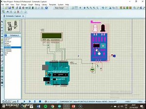 contador infrarrojo con Arduino LCD (proteus)