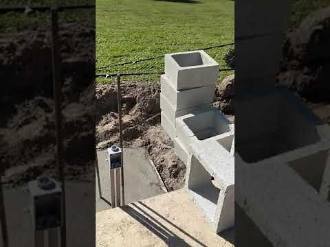 Concrete Columns and the Foundation.