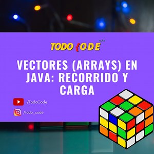 ⭐ Recorrido y Carga de vectores en Java - TodoCode