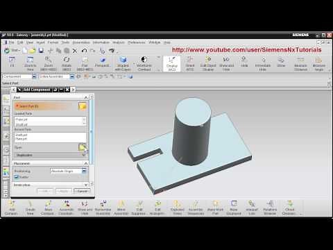 NX Assembly Tutorial | NX Assembly Constraints | UG Unigraphics Siemens NX Training Tutorial