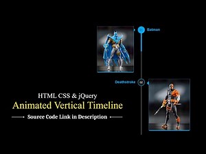 Create Responsive Vertical Timeline Design Using HTML CSS and jQuery