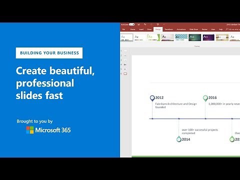 How to create beautiful professional slides fast with Microsoft PowerPoint
