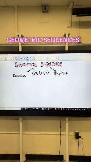 Geometric sequences…recursive & explicit formulas. #mathteacher #highschoolteacher #teacher #algebra2 #algebra2honors #algebra2regents #regents #geometric #recursive #explicit #sequence