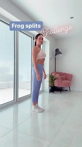 FROG splits challenge. Take your splits to a new level with this one 🙏make sure you follow for more challenges 🙌 #yogachallenge #splitschallenge #frogsplits | Abi Mills Yoga