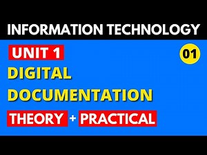 Digital Documentation Class 10 INFORMATION TECHNOLOGY IT 402 [THEORY + PRACTICAL] PART 1