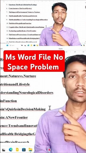 Ms Word File No Space Problem Solved✅ 100% #shorts #officialdharmveer