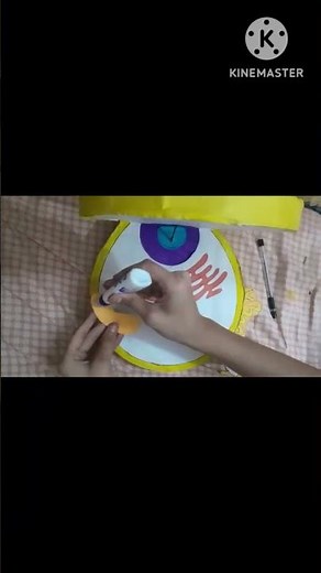 DIY 3D Cell Model by cardboard #craft #shorts