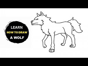 How To Draw A Wolf Step By Step For Beginners | Wolf Drawing Tutorial Easy